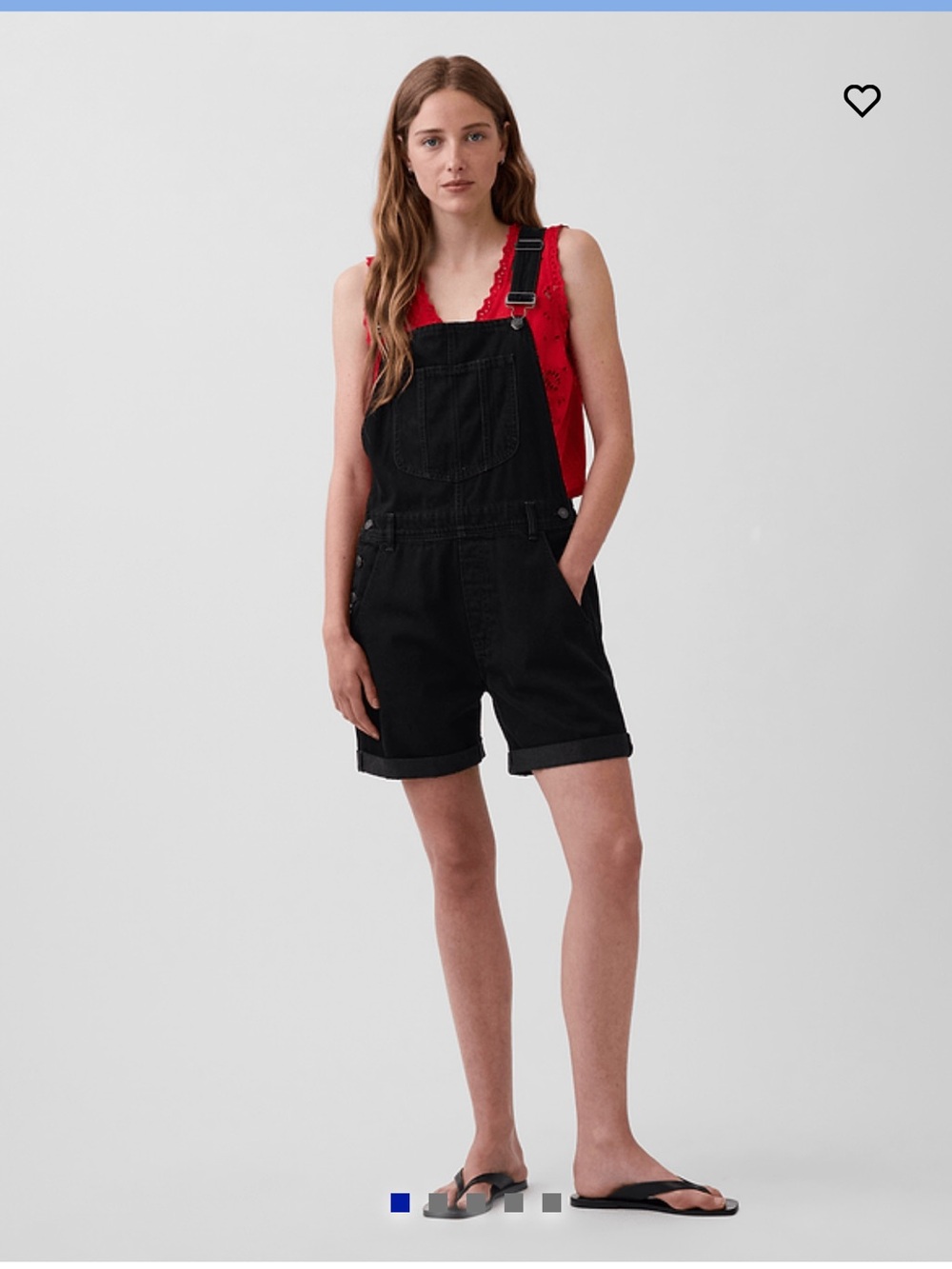 GAP loose denim shortalls